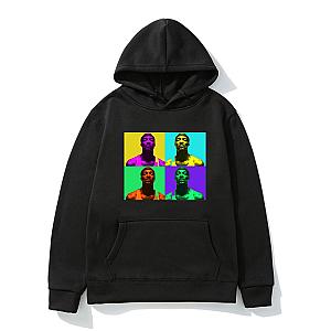 Snoop Dogg Outfit - Snoop Doggy Dogg Colorful Retro Printed Hoodie