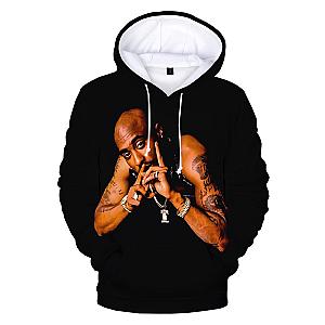 TuPac Outfit - Hiphop Rapper Tupac 3D Print Hoodie Oversized