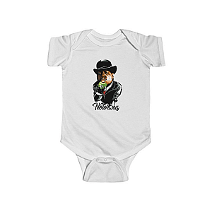 Biggie Smalls Outfit - Gentleman Biggie Smalls Eating Apple Cool Newborn Onesie