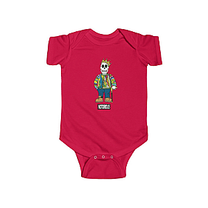 Biggie Smalls Outfit - The Notorious BIG Skull Illustration Dope Baby Onesie