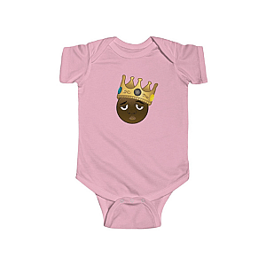 Biggie Smalls Outfit - Biggie Smalls Wearing Crown Emoji Adorable Baby Bodysuit