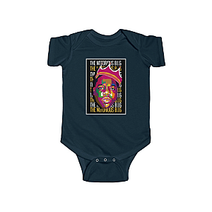 Biggie Smalls Outfit - The Notorious BIG Wearing Crown Pop Art Dope Infant Romper