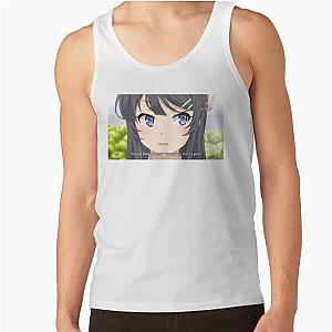 Lewd Thoughts Meme Sakurajima Mai Rascal Does Not Dream Of Bunny Girl Senpai Tank Top