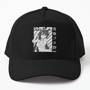 Anime, Mai Sakurajima Rascal Does Not Dream Of Bunny Girl Senpai Manga with Trending Baseball cap 

Corrected version to match the re-order of the original title and keeping only the first apprearence of "anime"