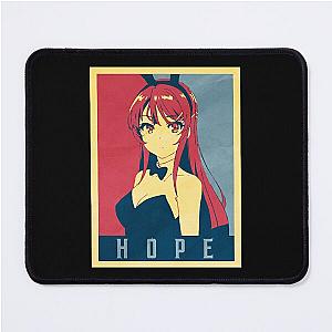 Mai Sakurajima Political Rascal Does Not Dream Of Bunny Girl Sempai Tshirt Mouse Pad