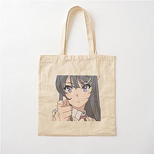 Mai Sakurajima - Rascal Does Not Dream of Bunny Senpai Cotton Tote Bag