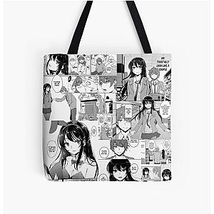 Rascal Does Not Dream of Bunny Senpai manga All Over Print Tote Bag