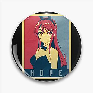 Mai Sakurajima Political Rascal Does Not Dream of Bunny Girl Sempai - Tshirt Pin
