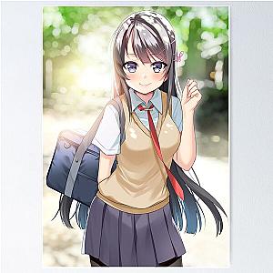 Mai Sakurajima Rascal Does Not Dream of a Girl Artwork Poster