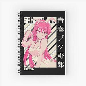 Mai Sakurajima - Rascal Does Not Dream of Bunny Girl Senpai Spiral Notebook