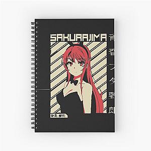 Mai Sakurajima T-ShirtMai Sakurajima Rascal Does Not Dream Anime Spiral Notebook
