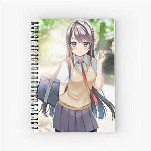Mai Sakurajima Rascal Does Not Dream of a Dreaming Girl Artwork Spiral Notebook