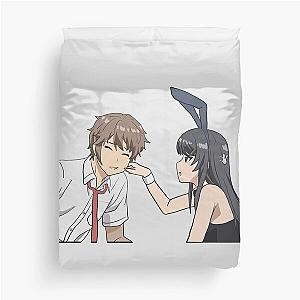 Rascal Does Not Dream Of Bunny Girl Senpai Mai and Sakuta Duvet Cover