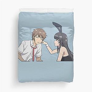 Rascal Does Not Dream of Bunny Girl Senpai - Mai and Sakuta Duvet Cover