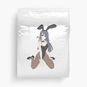 Rascal Does Not Dream of Bunny Girl Senpai Mai Sakurajima Duvet Cover