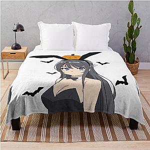 Rascal Does Not Dream of Bunny Girl Senpai Mai Throw Blanket
