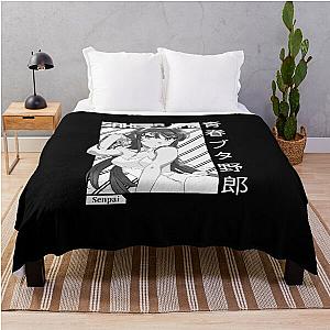 Anime Mai Sakurajima Rascal Does Not Dream Of Bunny Girl Senpai Manga Trending Throw Blanket