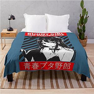 Bunny Girl Anime Rascal Does Not Dream of Senpai Throw Blanket