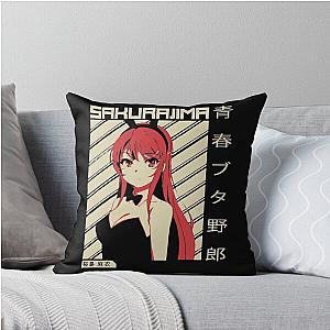 Mai Sakurajima - Rascal Does Not Dream of Bunny Girl Sempai Anime Shirt Perfect Gift Throw Pillow