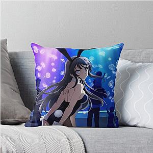 Rascal Does Not Dream of Bunny Girl Senpai Throw Pillow