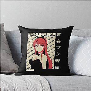 Mai Sakurajima Rascal Does Not Dream Of Bunny Girl Sempai Anime Throw Pillow