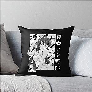 Anime, Mai Sakurajima Rascal Does Not Dream of Bunny Girl Senpai Manga, Trending Throw Pillow