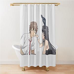 Rascal Does Not Dream of Bunny Girl Senpai Mei and Sakuta Shower Curtain
