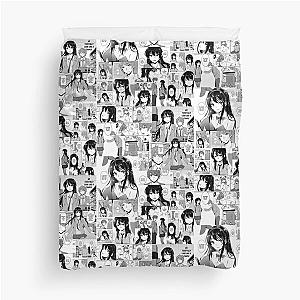 Rascal Does Not Dream of Bunny Girl Senpai manga collage  Duvet Cover