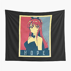 Mai Sakurajima Political - Rascal Does Not Dream Of Bunny Girl Sempai - Tshirt Tapestry