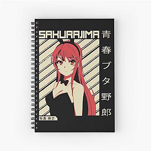 Mai Sakurajima - Rascal Does Not Dream Of Bunny Girl Sempai  Anime Shirt - Perfect Gift Spiral Notebook