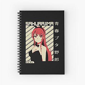 Mai Sakurajima - Rascal Does Not Dream Of Bunny Girl Sempai  Anime Shirt  Spiral Notebook