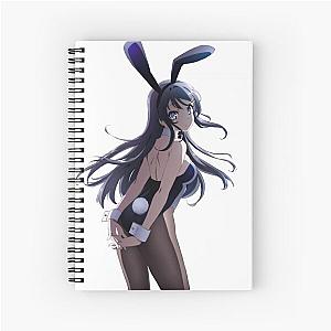 anime bunny girl rascal Spiral Notebook