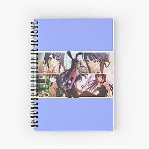 Mai Sakurajima - Rascal Does Not Dream of Bunny Girl Senpai Spiral Notebook