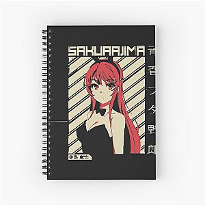 Mai Sakurajima T-ShirtMai Sakurajima - Rascal Does Not Dream Of Bunny Girl Sempai Anime Spiral Notebook