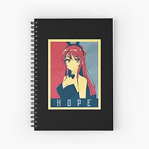 Mai Sakurajima Political - Rascal Does Not Dream Of Bunny Girl Sempai  Anime Shirt  Spiral Notebook