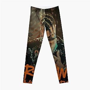 RAUW Alejandro illustration Graphic Leggings RB3107