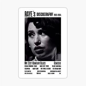 RAYE tracklist sticker