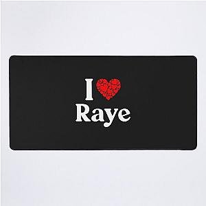 Raye Heart - I Love Desk Mat