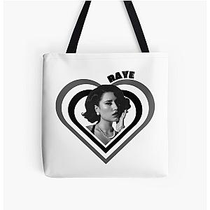 RAYE heart Over Print Tote Bag