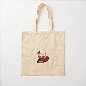 Raye singer with a cherry Cotton Tote Bag