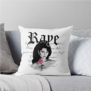 Holding Rose Flower Raye Throw Pillow