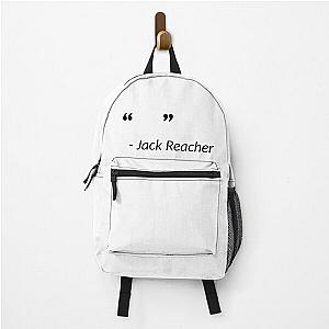 Jack Reacher said black backpack