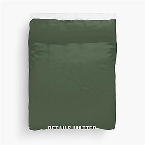 Details Matter Jack Reacher Quote Green Duvet Cover