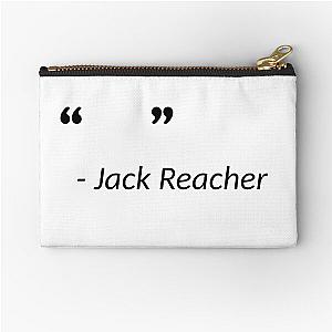 Jack Reacher Said Nothing Black Zipper Pouch