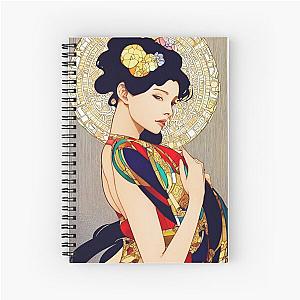Portrait of Rebecca Ferguson in Art Nouveau style Notebook