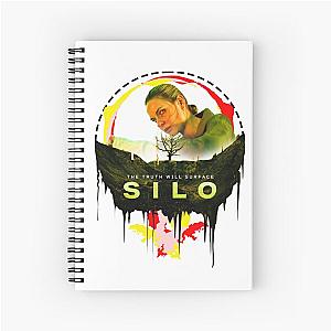 Silo Tv Series Rebecca Ferguson as Juliette Nichols fan works graphic design bay Spiral Notebook
