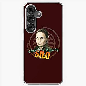 Silo emblem, TV series Rebecca Ferguson as Juliette Nichols, fan works graphic design bay iron palette Samsung Galaxy Soft Case