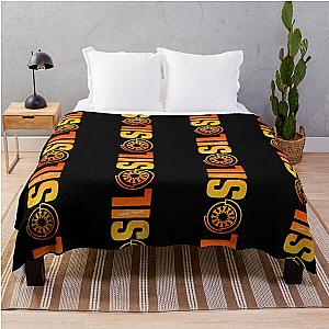 Silo emblem, TV series-Rebecca Ferguson as Juliette Nichols fan works graphic design bay iron palette Throw Blanket