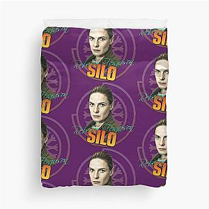 Silo emblem Tv Series Rebecca Ferguson Juliette Nichols fan creates graphic design for a bay iron duvet cover