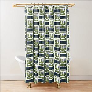 Floral Rec Room Logo Shower Curtain